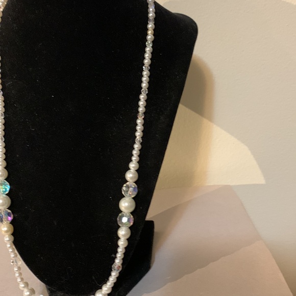 Gorgeous faux pearls and aurora borealis 24”* - Picture 4 of 6
